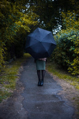 Girl under Rain