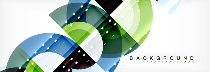 Obraz premium Vector circular geometric abstract background