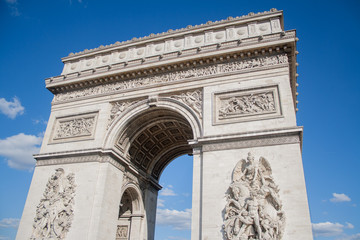 Fototapeta na wymiar Arco de Triunfo de París