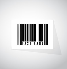 Fast lane barcode message concept