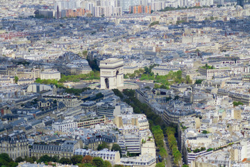 Fototapeta na wymiar Vista aérea de París