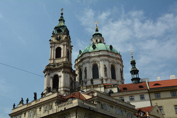 Naklejka na ściany i meble St.Nikolaus-Kirche auf der Kleinseite in Prag