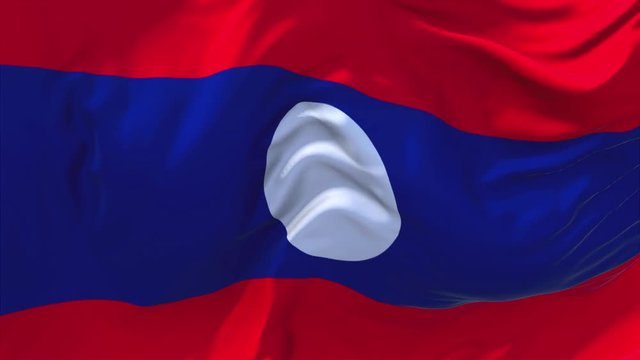 185. Kazakhstan Flag Waving in Wind Slow Motion Animation . 4K Realistic Fabric Texture Flag Smooth Blowing on a windy day Continuous Seamless Loop Background.
