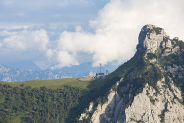 Baustelle des Berggasthaus Stauberen im Alpstein