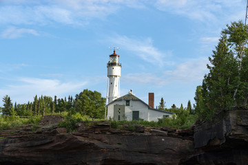 Fototapeta na wymiar Devils Island Lighthouse
