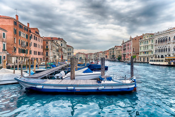 Fototapeta premium Scenic architecture along the Grand Canal in Venice, Italy