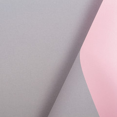 Abstract geometric shape gray and pink color paper background