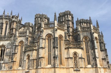 Fototapeta premium Batalha Monastery,Portugal. Originally, and officially known, as the Monastery of Saint Mary of the Victory. UNESCO World Heritage Site.