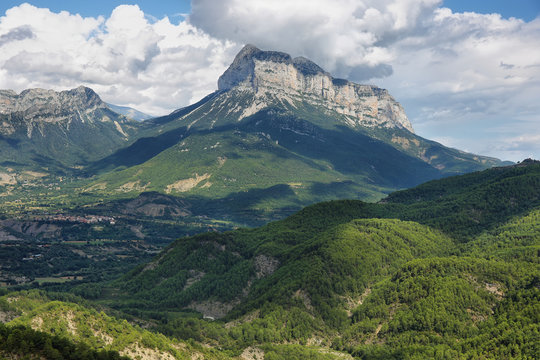 Penya Montanyesa in the Aragonese Pyrenees, Spain.
