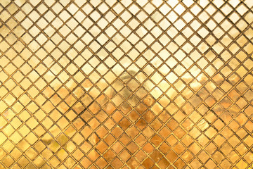 gold texture mosaic or diamond cut shape background - obrazy, fototapety, plakaty