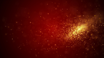 Dust particles. Abstract particle background. Particle explosion. Dots background. 4k rendering.