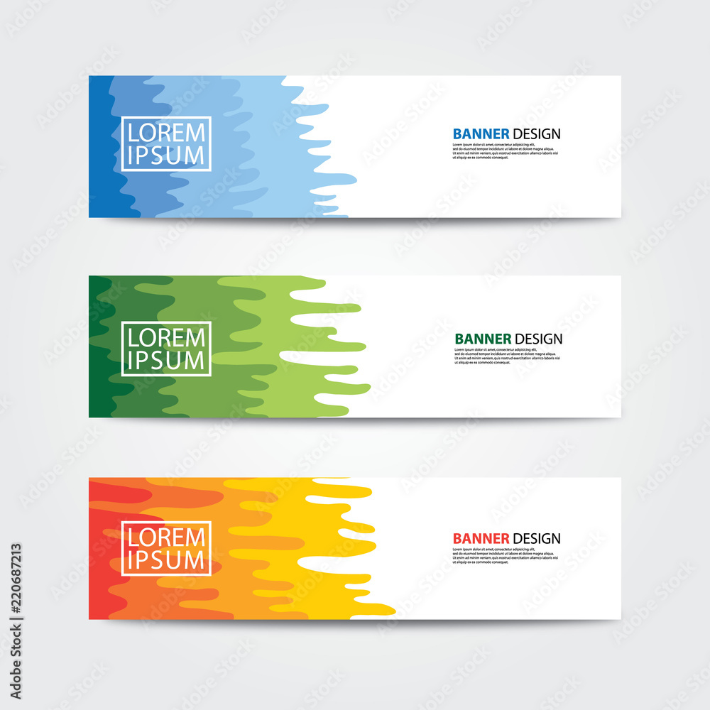 Poster abstract banner design template. web banner design vector.