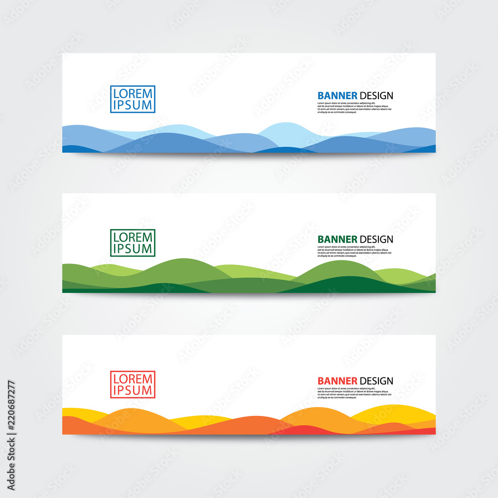 Poster abstract banner design template. web banner design vector.