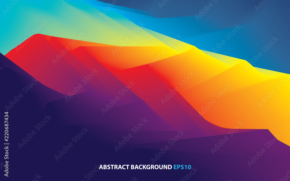 Poster abstract wavy background dynamic effect