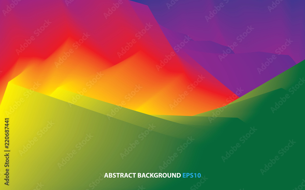 Poster abstract wavy background dynamic effect