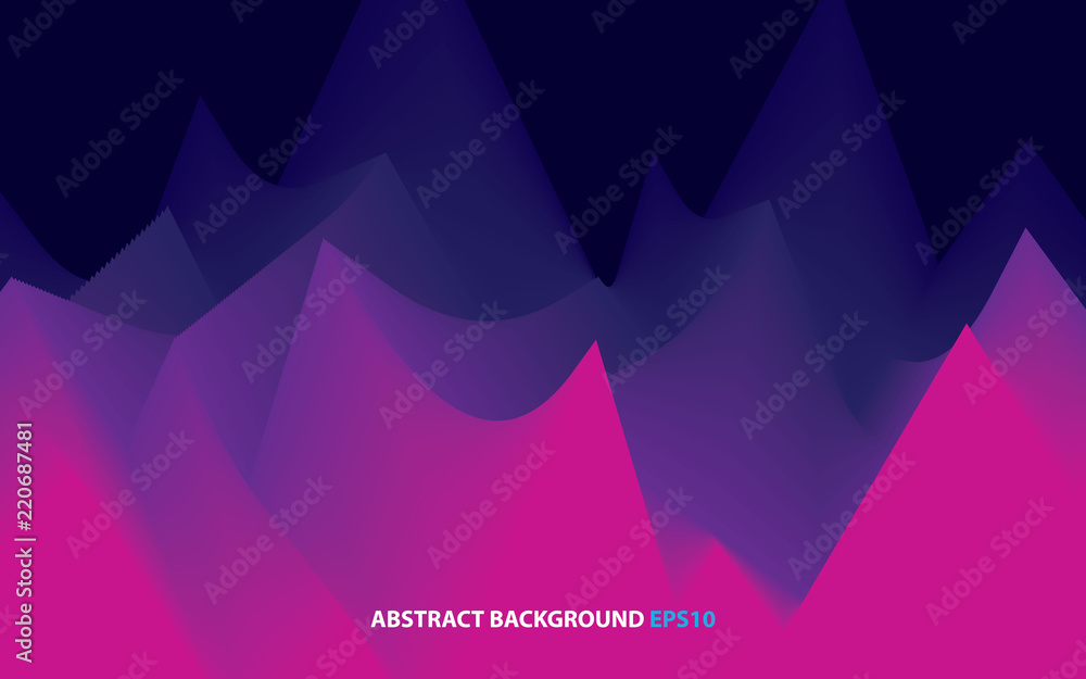Poster abstract wavy background dynamic effect