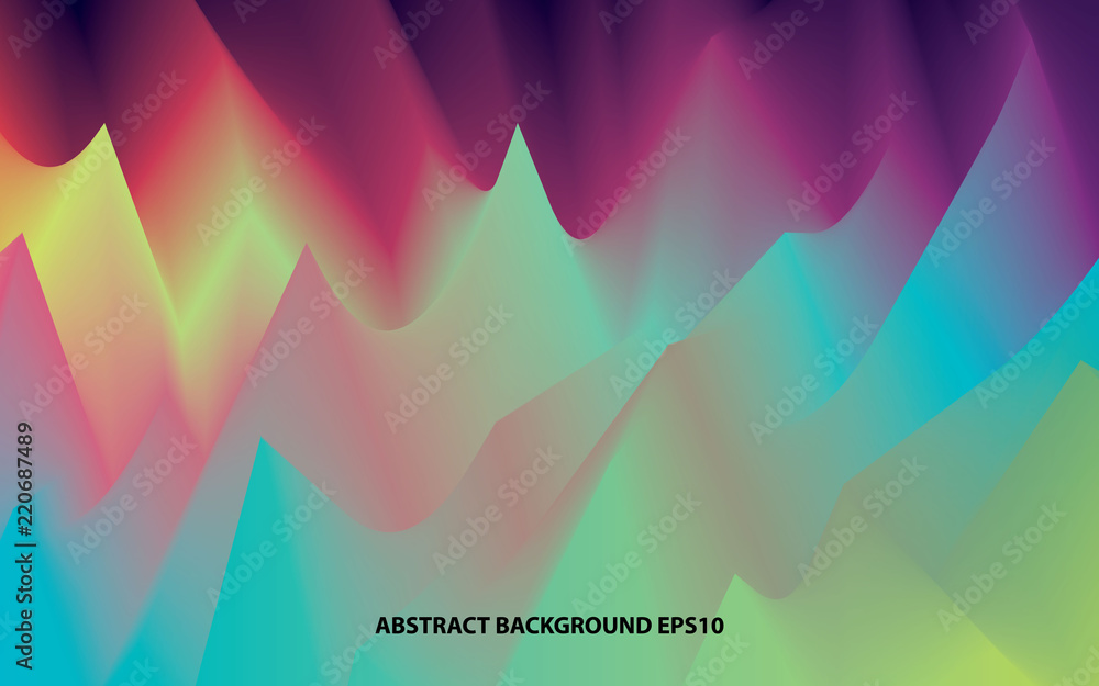 Poster abstract wavy background dynamic effect