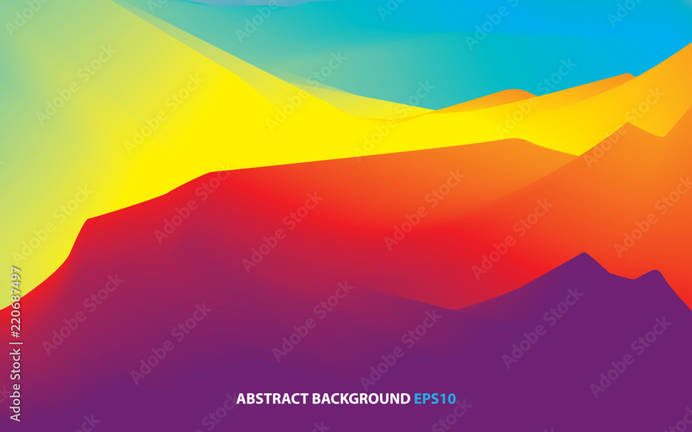 Poster abstract wavy background dynamic effect