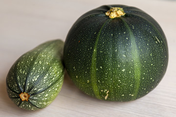 Fresh vegetable marrows of different grades
