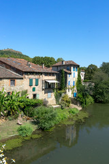 Fototapeta na wymiar View of the french medieval village of Saint Antonin Noble Val