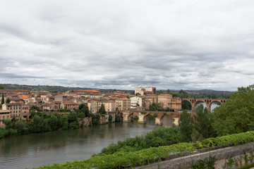 City view of the french city of Albi