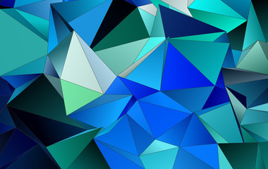 Fototapeta premium Triangular 3d, modern background