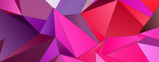 Fototapeta premium Triangular 3d, modern background