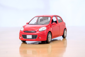 Fototapeta na wymiar The Toy Car Model
