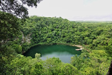Fototapeta na wymiar Cenote Miguel Colorado