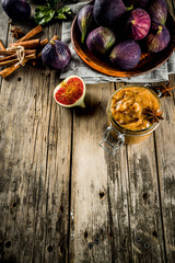 Homemade figs jam