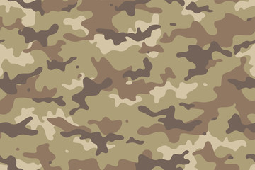 Camouflage seamless pattern. Trendy style camo, repeat print. Vector illustration. - obrazy, fototapety, plakaty