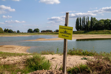 Ancor close to a lake