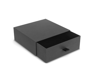 Blank drawer type box mockup