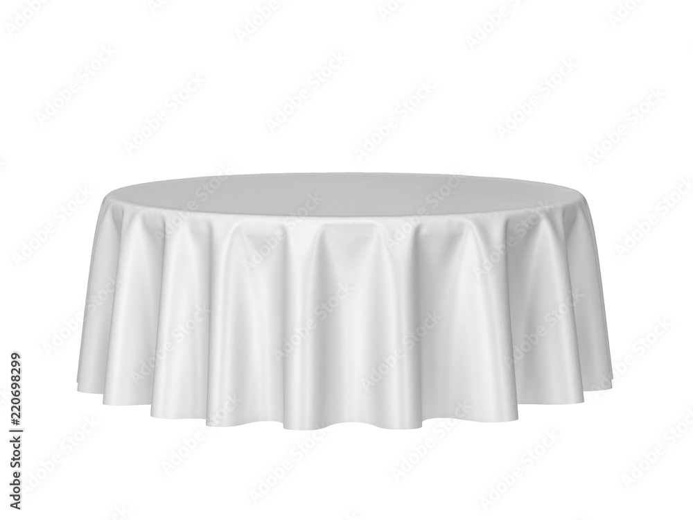 Wall mural blank round tablecloth