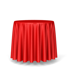 Blank round tablecloth