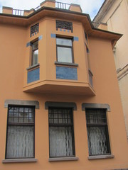 Fragment of the facade of a beautiful building