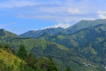 Almaty mountains summer landscape
