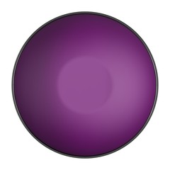 Collection of porcelain objects. Empty rice bowl, isolated on white background. 3D Illustration.