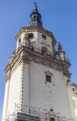 Fototapeta na wymiar Tower of the Santa Maria cathedral of Vitoria-Gasteiz, Spain