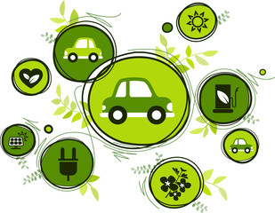 Bio fuel / alternative fuel concept - vector illustration