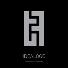 Obraz premium T and F initial logo. TF - Vector design element or icon. Initial monogram logotype.