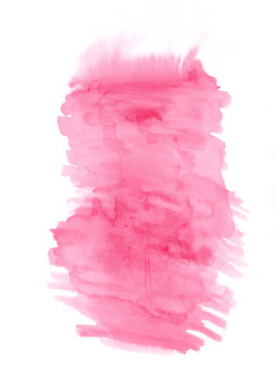 Pink watercolour vertical gradient background painted on the special paper.