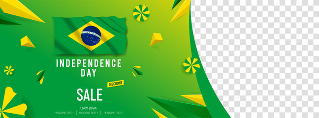 Happy Independence Day Sale Offer Vector Background