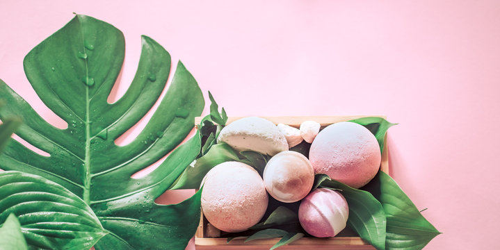 salt bath bombs still life