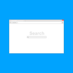 Browser window.Web browser in flat style. Window concept internet browser. Mockup screen design. Vector illustration concept.