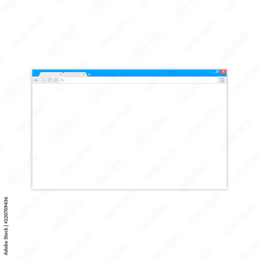 Poster browser window.web browser in flat style. window concept internet browser. mockup screen design. vec