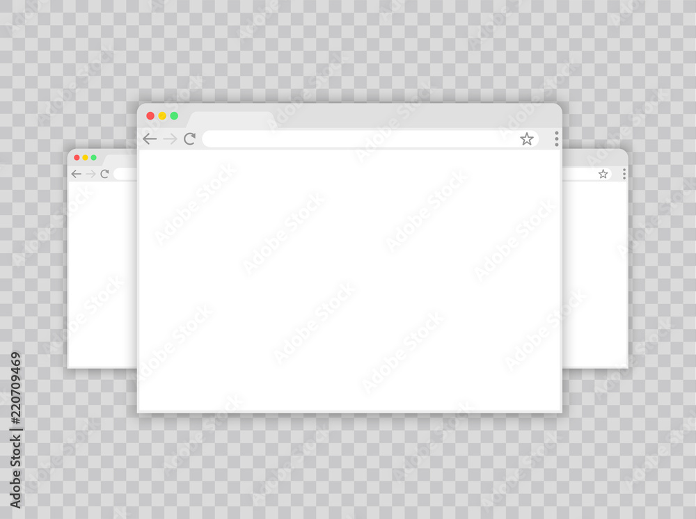 Poster browser window.web browser in flat style. window concept internet browser. mockup screen design. vec