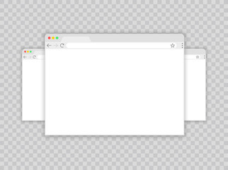 Browser window.Web browser in flat style. Window concept internet browser. Mockup screen design. Vector illustration concept.
