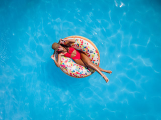 Relaxing In The Pool