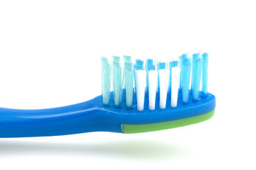 Colorful Toothbrush for Children on a White Background